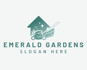 Lawn Mower Landscape logo design