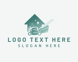 Lawn Mower Landscape Logo