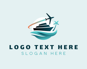 Cruise - Cruise Airplane Travel logo design