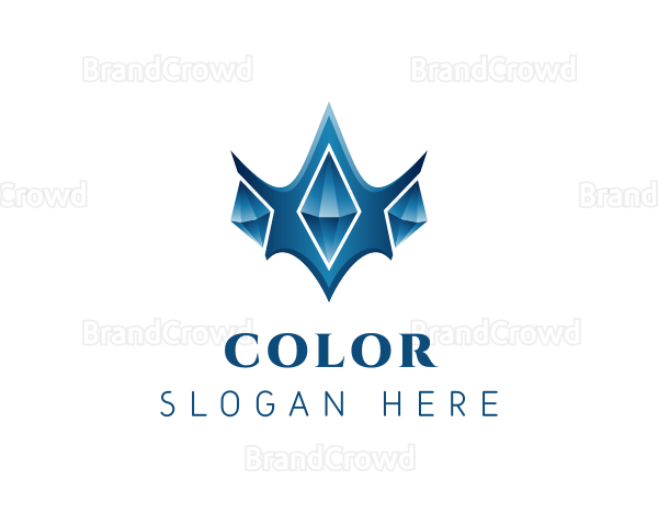 Blue Diamond Crown Logo