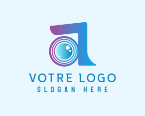 Photography Camera Lens Letter A Logo