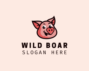 Boar - Pork Pig Nose logo design