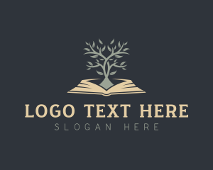 Bookstore - Book Tree Learning logo design