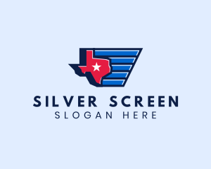 United States - Texas Star State Map logo design