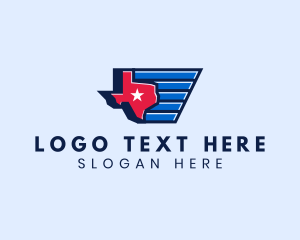 Texas Star State Map Logo