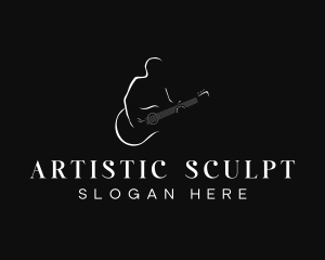 Guitar Musician Artist logo design