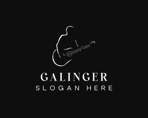 Artist - Guitar Musician Artist logo design