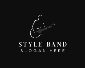 Guitar Musician Artist logo design