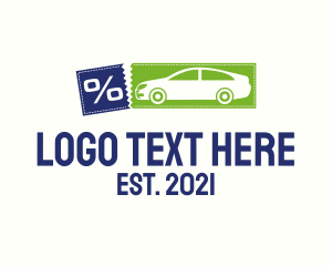 Automotive - Discount Ticket Car logo design