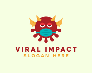 Epidemic - Sick Evil Virus Monster logo design