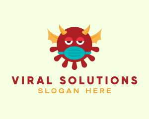 Sick Evil Virus Monster logo design