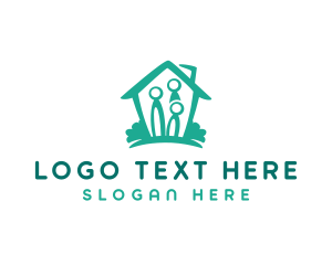 Outreach Program - Home Family Shelter logo design