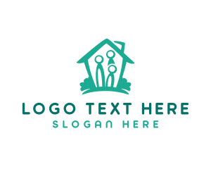 Rescue Shelter - Home Family Shelter logo design