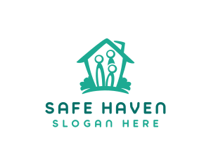 Home Family Shelter logo design