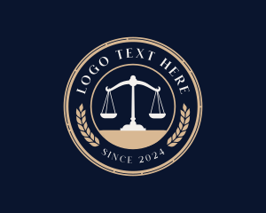 Lawyer - Legal Justice Scale logo design