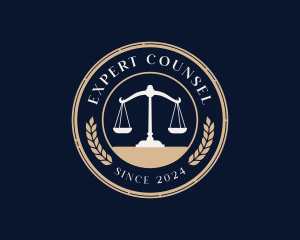 Counsel - Legal Justice Scale logo design