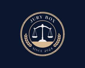 Jury - Legal Justice Scale logo design