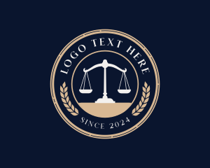 Legal Counseling - Legal Justice Scale logo design