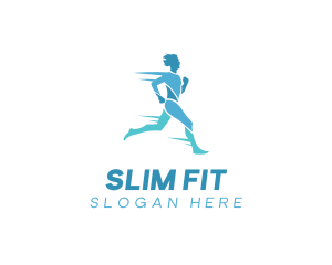 Fitness Jogging Man logo design