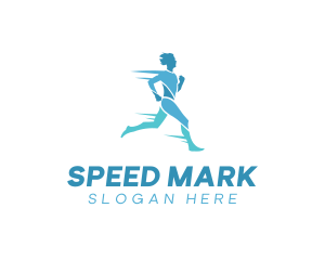 Fitness Jogging Man logo design