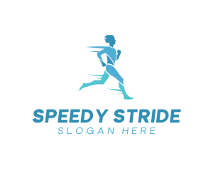 Sprinter - Fitness Jogging Man logo design