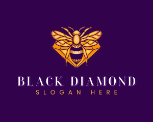 Diamond Honey Bee logo design