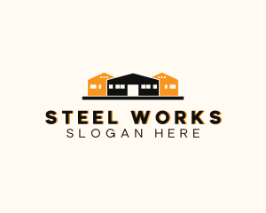 Industrial Warehouse Building logo design