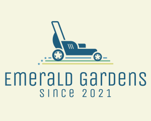 Colorful Lawn Mower  logo design