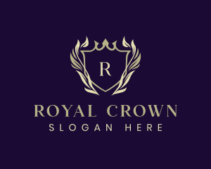 Crest Crown Ornament logo design