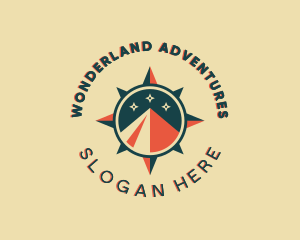 Travel Compass Navigation logo design