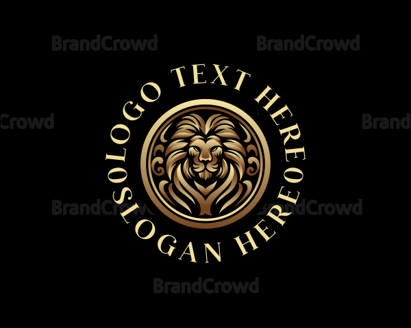 Luxury Lion Royalty Logo