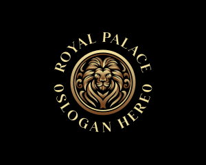 Luxury Lion Royalty logo design