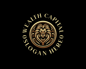 Luxury Lion Royalty logo design