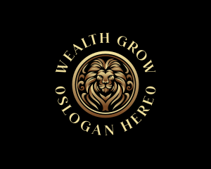 Luxury Lion Royalty logo design