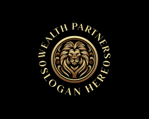 Luxury Lion Royalty logo design