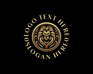 Vip - Luxury Lion Royalty logo design
