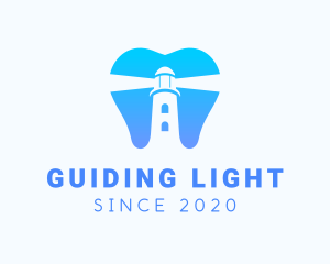 Tooth Dental Lighthouse logo design