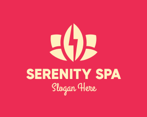 Spa - Lightning Lotus Spa logo design