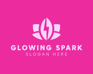 Lightning Lotus Spa logo design