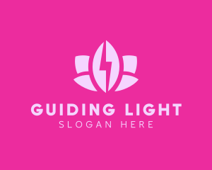 Lightning Lotus Spa logo design