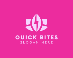 Lightning Lotus Spa logo design