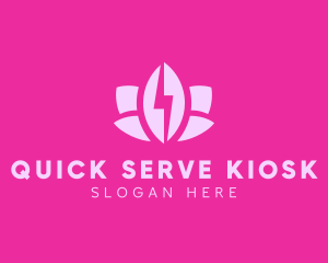 Lightning Lotus Spa logo design