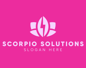 Lightning Lotus Spa logo design