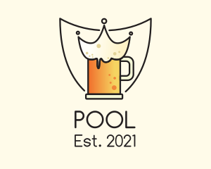Drink - Shield Crown Beer logo design