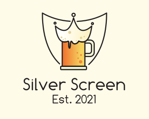 Distillery - Shield Crown Beer logo design