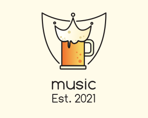 Liqueur - Shield Crown Beer logo design