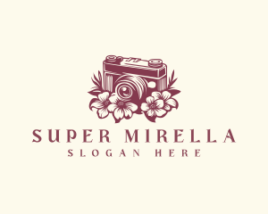 Production - Camera Floral Photography logo design