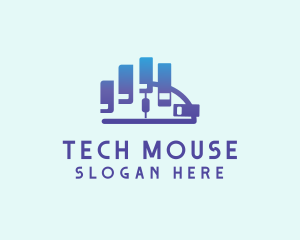 Hand Computer Mouse  logo design