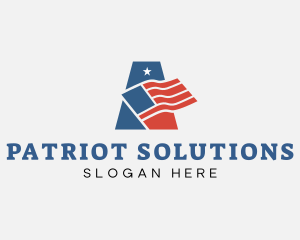 Patriot - Patriotic American Flag logo design