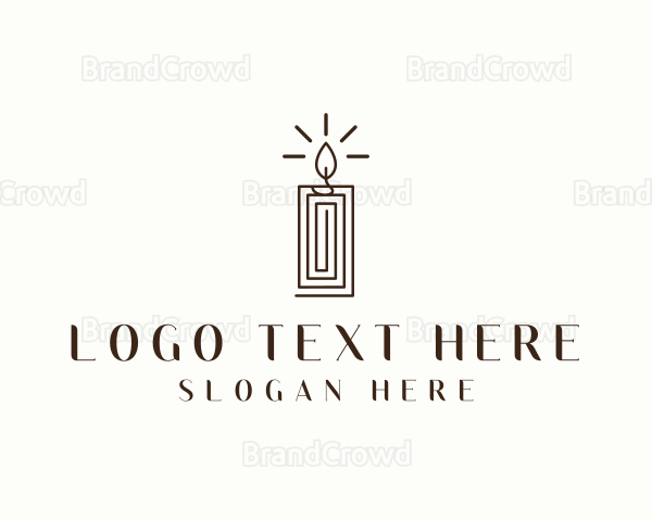 Candle Lighting Decor Logo